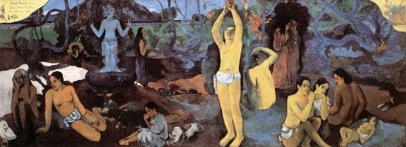 Paul Gauguin From where come we, What its we, Where go we to closed France oil painting art